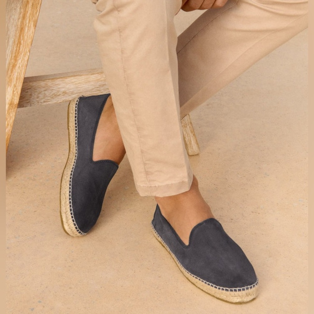 NEW Manebi Suede Hamptons Espadrilles
